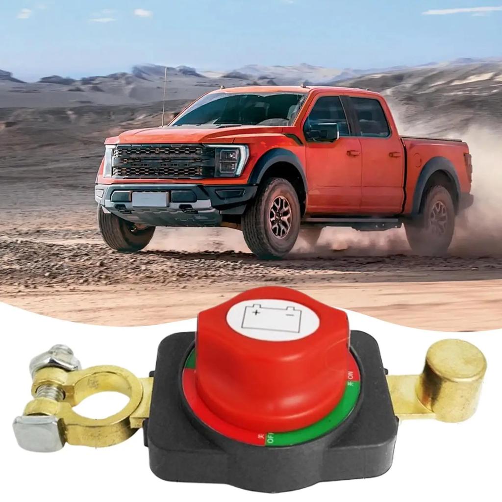 Car Battery Disconnect Switch Manual Circuit Breaker Anti-Power Off Leakage Protector Universal Auto Parts 12V-24V Systems