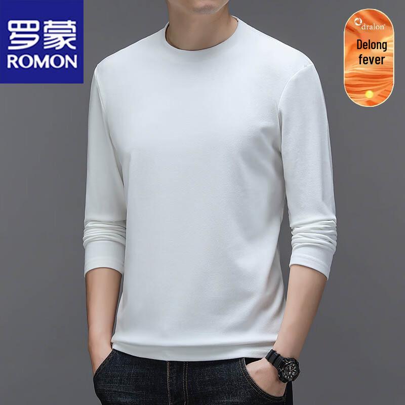 ROMON Men's Slim Fit Long Sleeve Round Neck T-Shirt