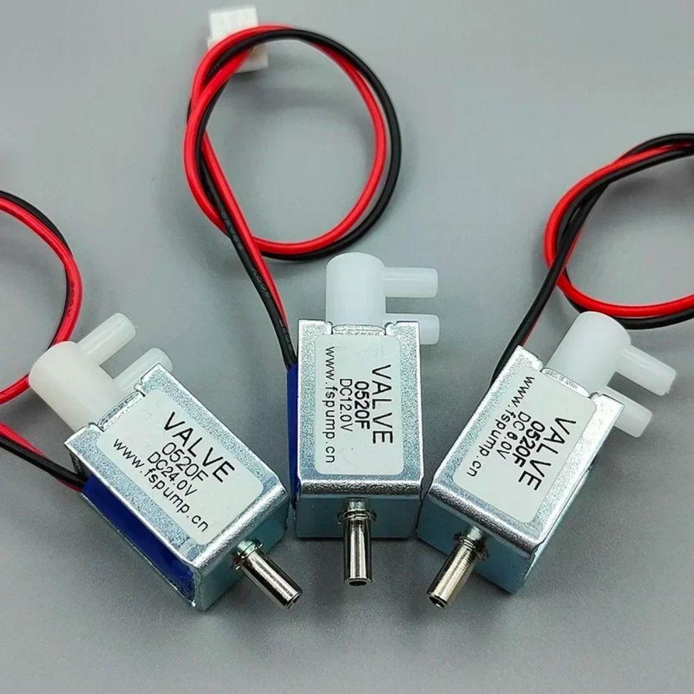 Plastic Mini Electric Solenoid Valve 24V DC Gas Flow Control Valve Micro Air Flow Control Valve