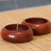 4 Holes Rosewood Bowl Shape Incense Burner Stick Holder Censer Home Decoration