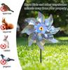 1/2/3Pcs Reflective Bird Repellent Pinwheels 9.6 Inches In Diameter Silver Dot High Reflective Effect Suitable for Yard Balcony