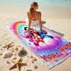 Personalized "Your Name: Lilo & Stitch Adventure" Beach Towel Microfiber Beach Towel Thin Absorbent for Beach Swimming Yoga Bath Sports. 0910307