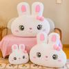 Big White Rabbit Plush Toy Bedside Big Pillow Sofa Backrest Waist Cushion Dormitory Backrest Cushion Office Pillow