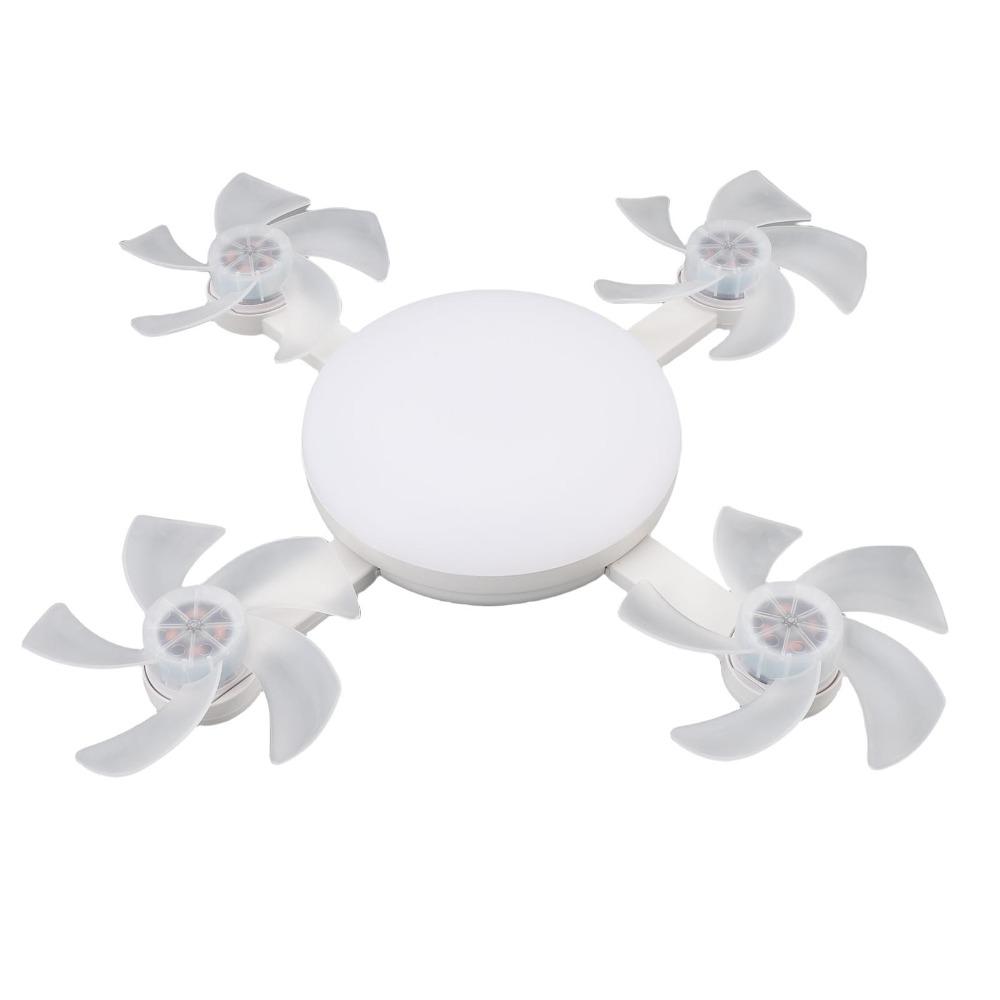 with Remote Control Socket Fan Light 3 Colors Lamp Plug in Ceiling Fan Living Room