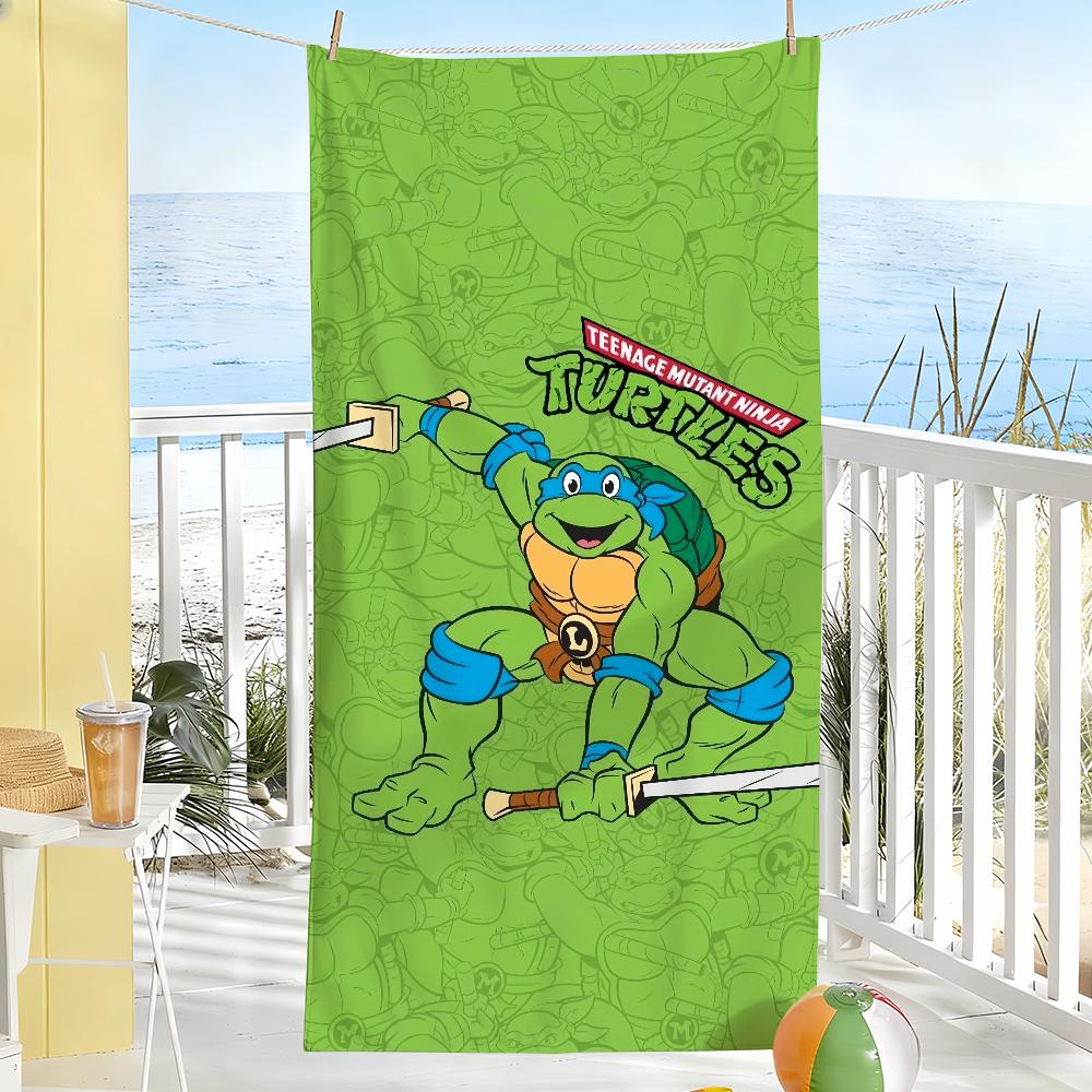 Классическое Аниме T-TMNT Полотенце Мягкое Бассейн Подарок Для Путешествий Спортзал Душ Кемпинг Быстросохнущее Спортивное N-Ниндзя T-Черепашки Большие Пляжные Полотенца