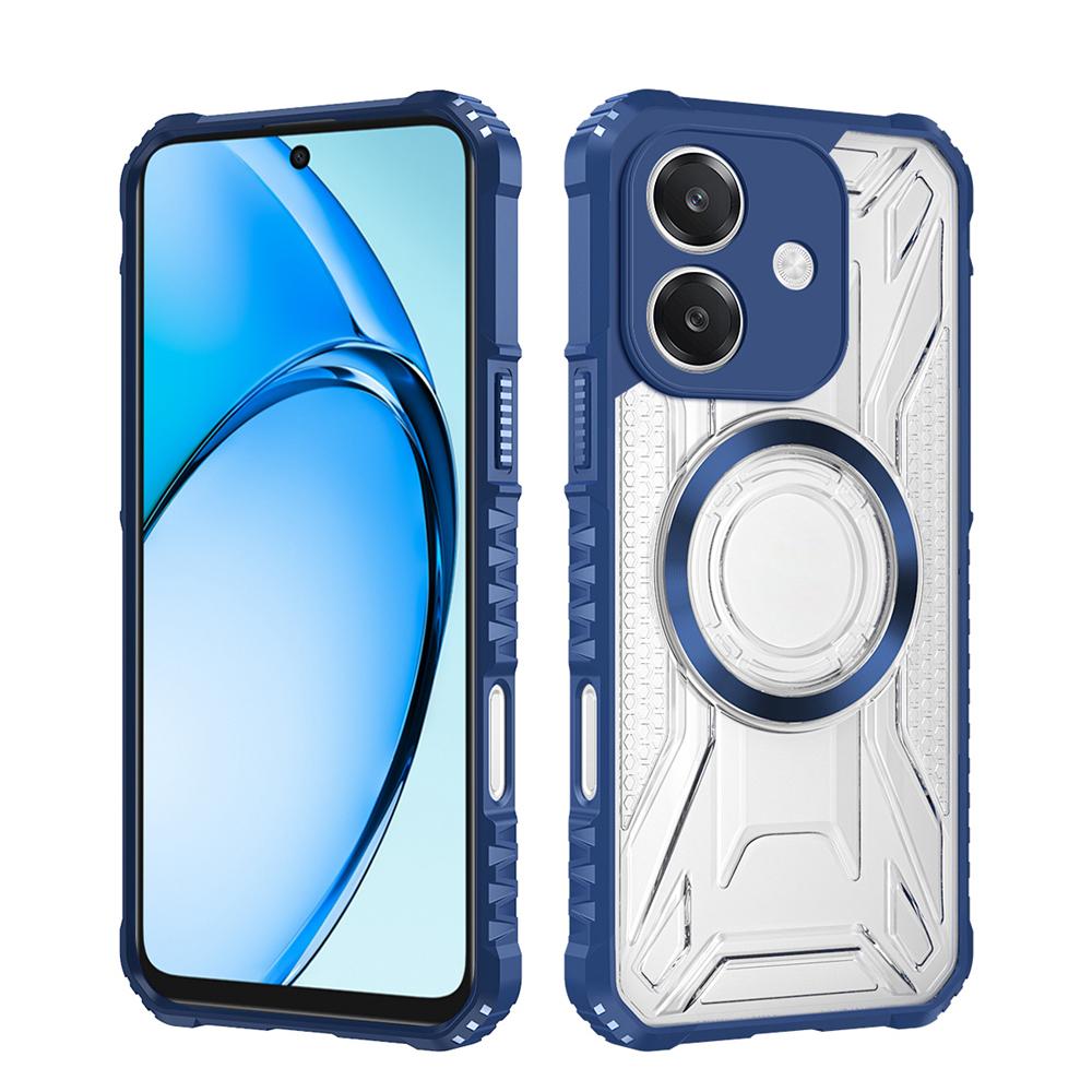 KEYSION Прозрачный магнитный чехол для OPPO A3X 5G A3 Мягкий силикон+ПК Сверхпрочный противоударный чехол для телефона для OPPO A40 A40m
