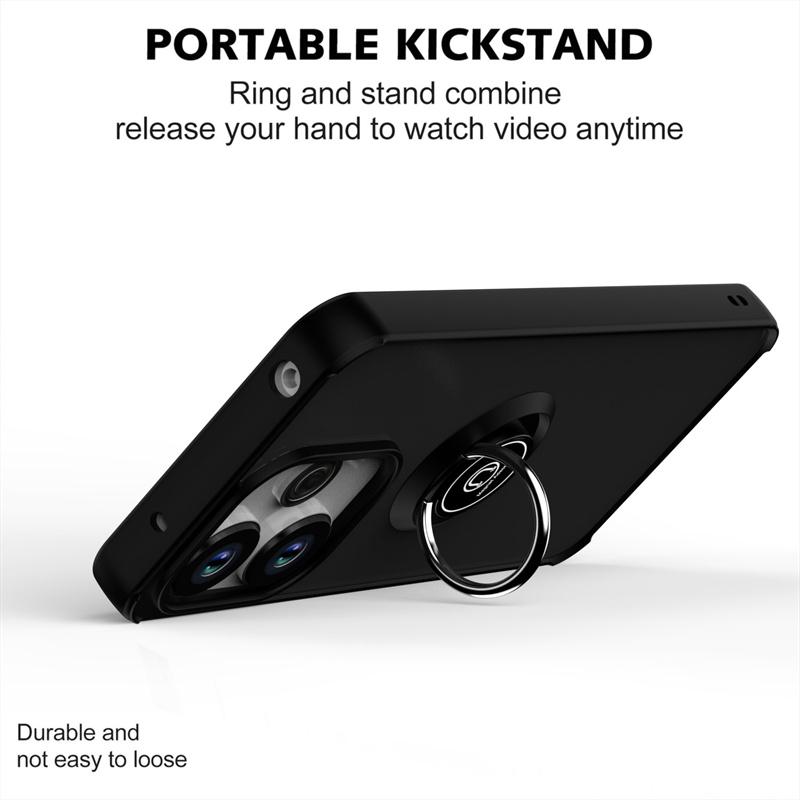 Armor Matte Case For Xiaomi Redmi 13 4G 13C 12 5G 12C 10C 10 2022 Cover Ring Magnetic Holder Stand Shockproof Coque Fundas