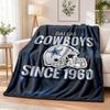 Dallas Cowboys Printed Flannel Blanket Warm Comfort Bed Throw For Indoor Home Decoration