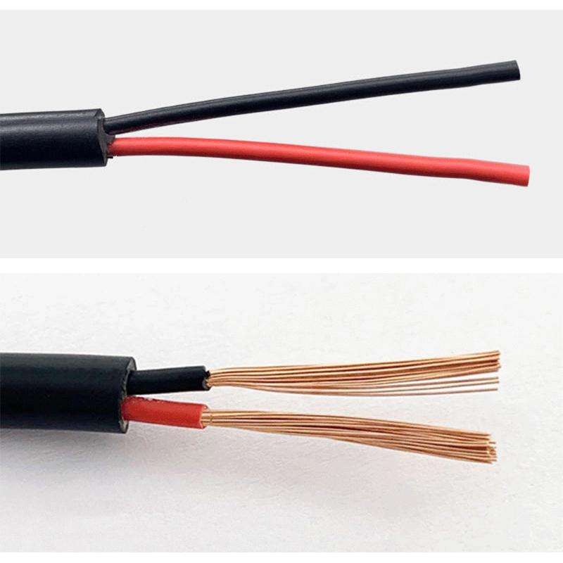 18AWG/20AWG/22AWG Hookup Electrical Wire LED Strips Extension Cord Cable 2 Conductors Red Black Wire Led Power Cable