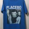 Винтажная синяя футболка Placebo с коротким рукавом Все размеры от S до 45XL 1F1781 Унисекс футболка
