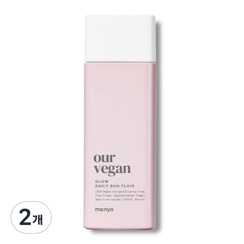 our vegan Ма:nyo Factory Our Vegan Sunfluid Glow Sun Cream SPF50+ PA++++, 50 мл, 2 шт.