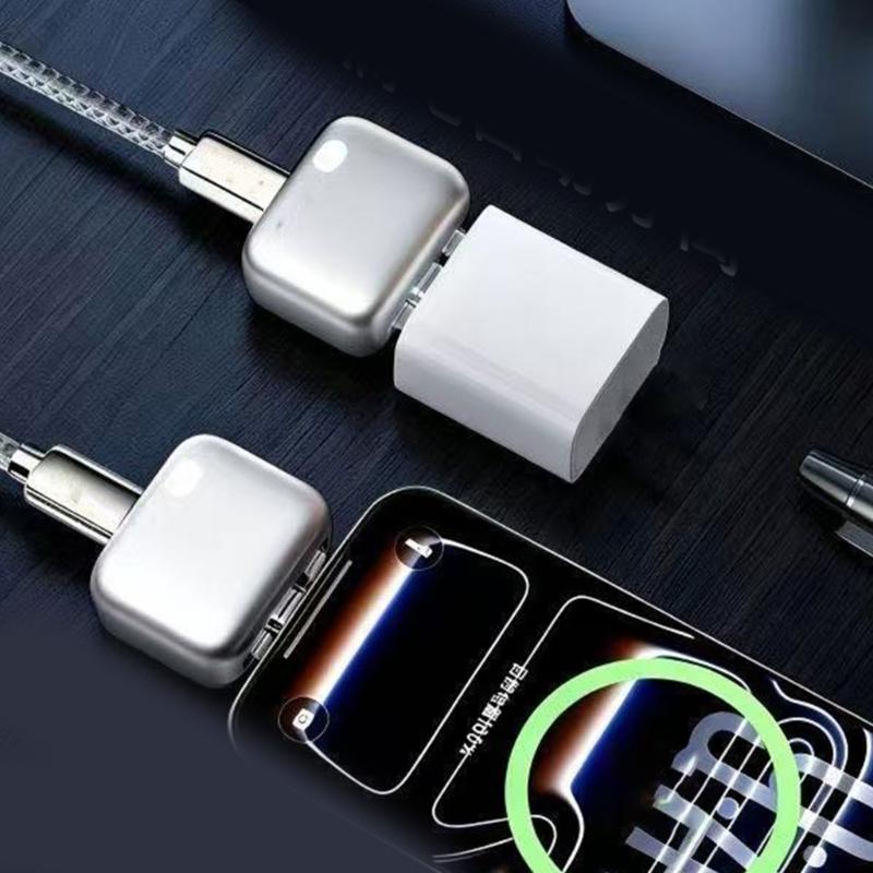 USB C Разветвитель Зарядки с Поддержкой Автоматического Отключения при Полной Зарядке, Кабель 1,5 м, 240 Вт для Телефона, Планшета, Ноутбука