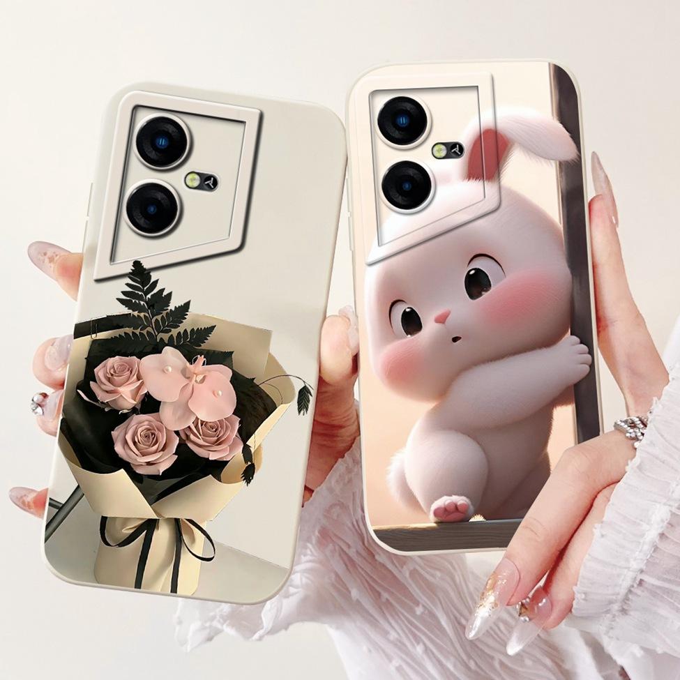 Чехол для Tecno Pova Neo 3 Силиконовый Милый Кот Модный Бабочка Цветы Любовь Расписная Крышка Для Чехла Телефона Tecno Pova Neo 3 LH6n