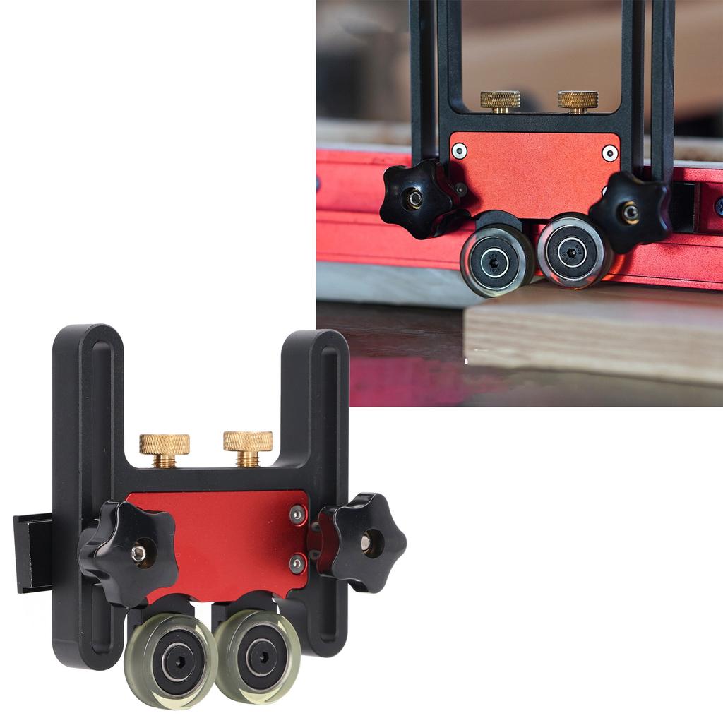 Настольная пила Пресс Направляющая Рельс Роликовый Запас Деревообработка Двойной Колесо Скользящий Ролик Направляющий Ролик Перьевая Доска Вспомогательный Инструмент