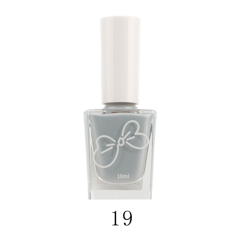 Oil-based Nail Polish No Bake Fast Drying Non-peelable Non-slip Safe Odorless Nude Color Nail Salon Nail Polish