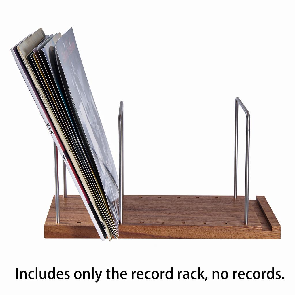 Vinyl Record Storage Holder Adjustable Solid Wood Record Stand for Albums 50 75 LP Vinyl Rack Organizer Record Display