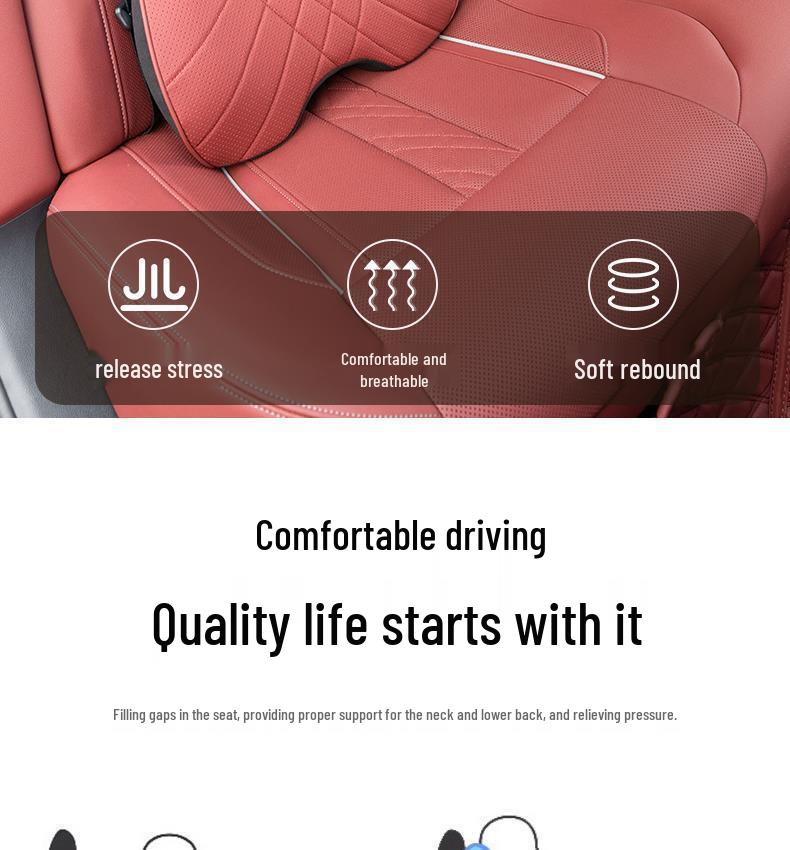 Подголовник и поясничная поддержка BYD Han: Подушка для защиты шеи для версий DMi, DMp и EV