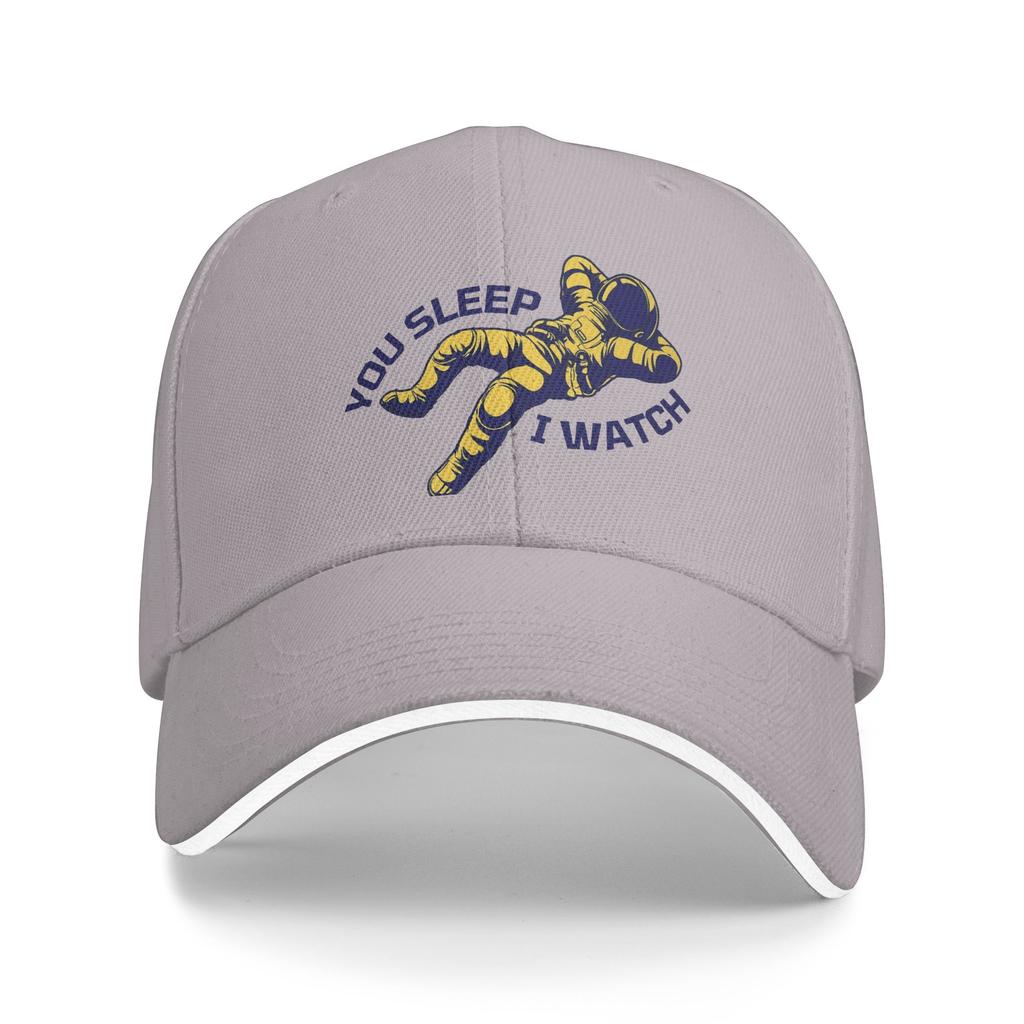 You Sleep I Watch Project Hail Mary Baseball Caps Casual Sandwich Hats for Men Women Adjustable Headwear Outdoor
