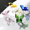 1pc Crystal Butterfly Ornaments Crafts Glass Paperweight Home Wedding Decoration Crystal Butterfly Figurine