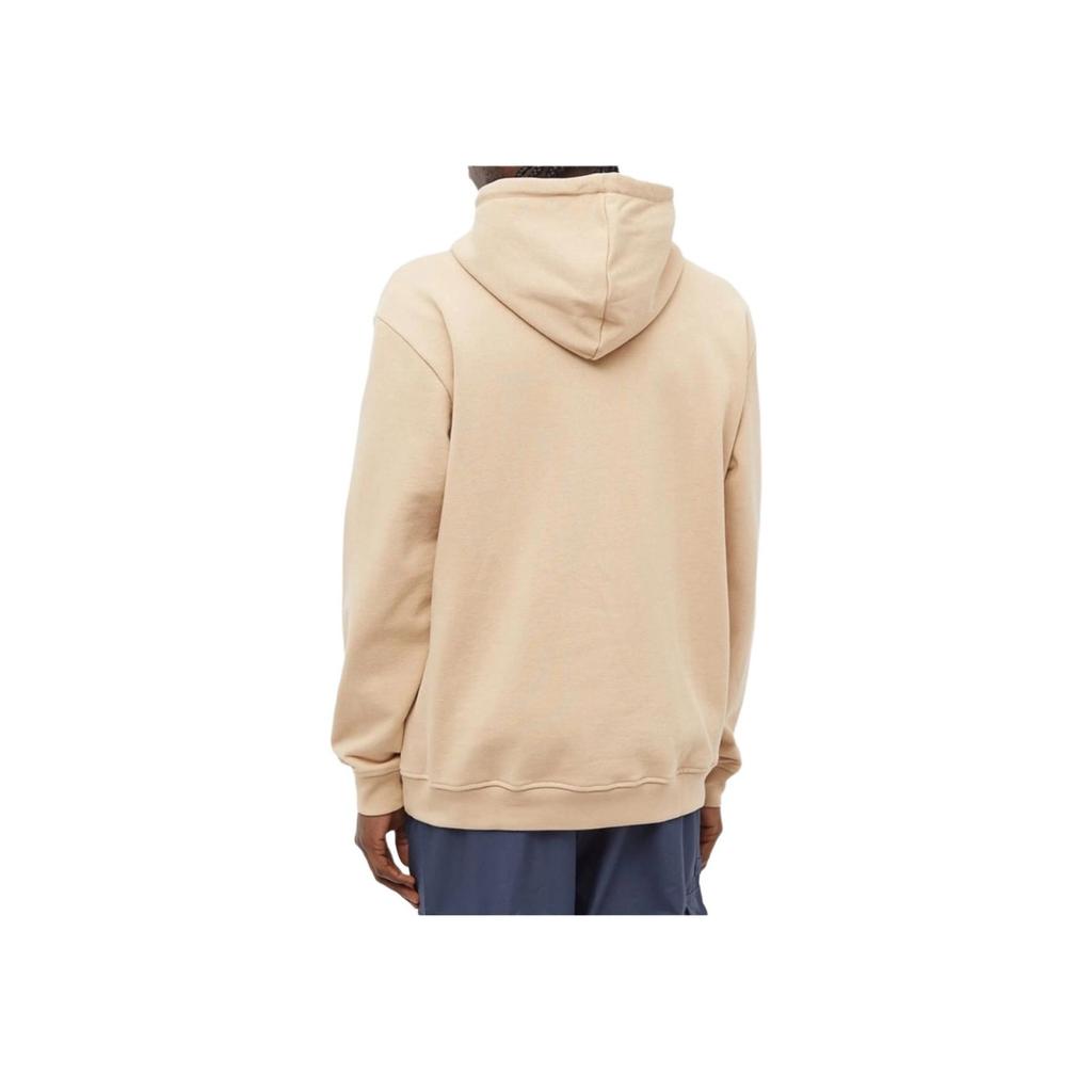 Adidas Оригинальная толстовка с капюшоном с вышитым логотипом и трилистником, бежевая, с завязками на талии, для мужчин IC8417