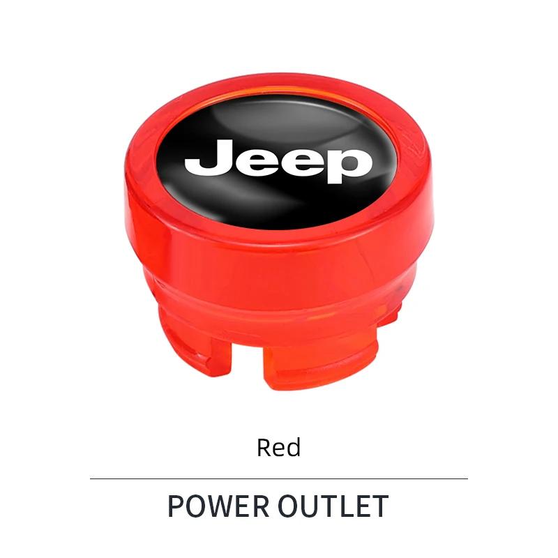 Для автомобиля Jeep Крышка прикуривателя Пылезащитный колпачок Декоративные аксессуары Для Jeep Grand Cherokee Wrangler JK Gladiator Compass Re