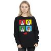 Elf Womens/Ladies Four Faces Sweatshirt