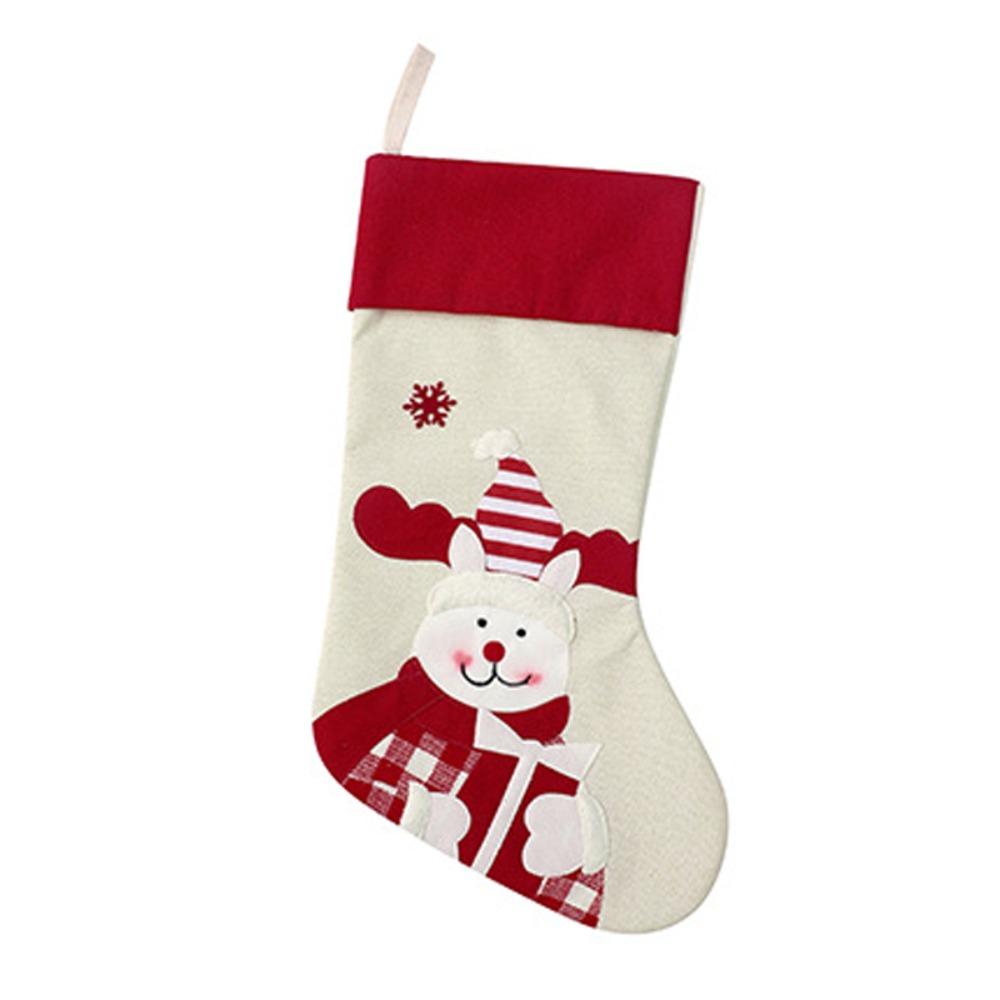 Xmas Tree Ornaments Christmas Gift Sock Large Size Gift Bag Christmas Stocking  Christmas Decor