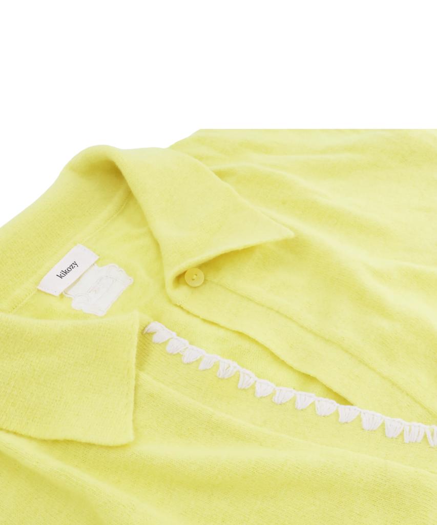 KIKOZY Sofa Shell Collar Knit_Yellow