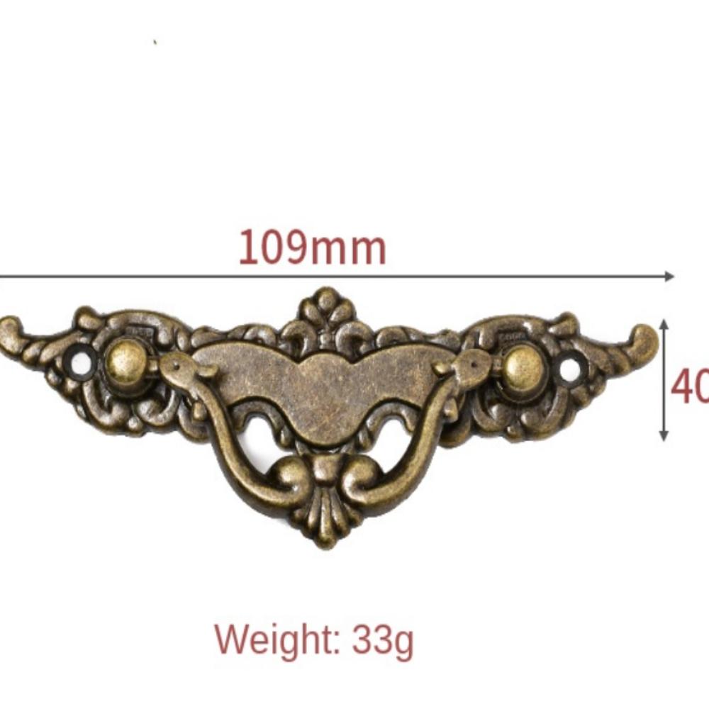 Decorative Vintage Pulls Zinc Zinc Zinc Alloy Drawer Ring Pulls Screw Drawer Handles Wood Case