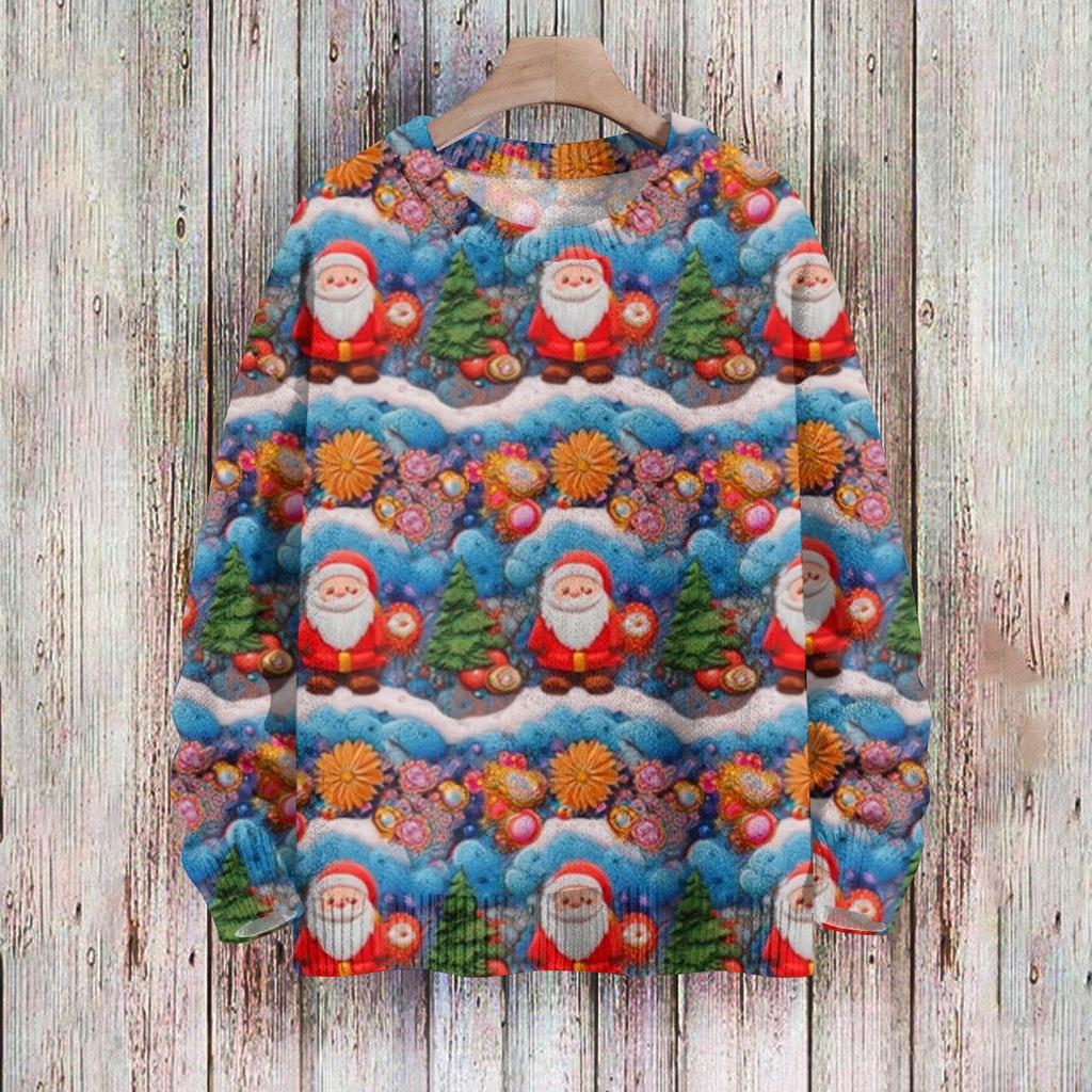 Christmas Sweatshirts For Women Knit Sweater Cute Shirt Fall Crewneck Pullover Tops