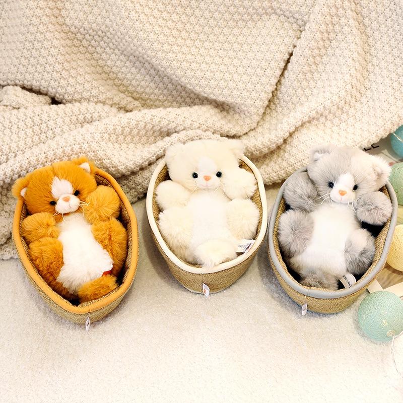 Adorable Cat Plush Doll Wholesale Kitten Toy Popular Cross-border Seller