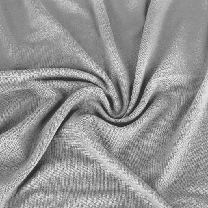 Seat Cover For Chair Seat Smooth Elastic Light Gray