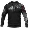 Mens Hoodies Vikings Eagle Tattoo Fashion Animal Pattern 3D Printed Style Casual Harajuku Hip Hop Pullover Oversized Sudaderas