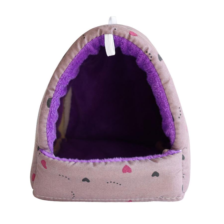 Попугай Теплый Гамак: Хлопковое гнездо из тигровой шкуры для мелких домашних животных, таких как хомяки, ежи, белки и морские свинки