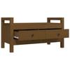 821787 vidaXL Entryway Bench Honey Brown 80x40x43 Cm Solid Pine Wood