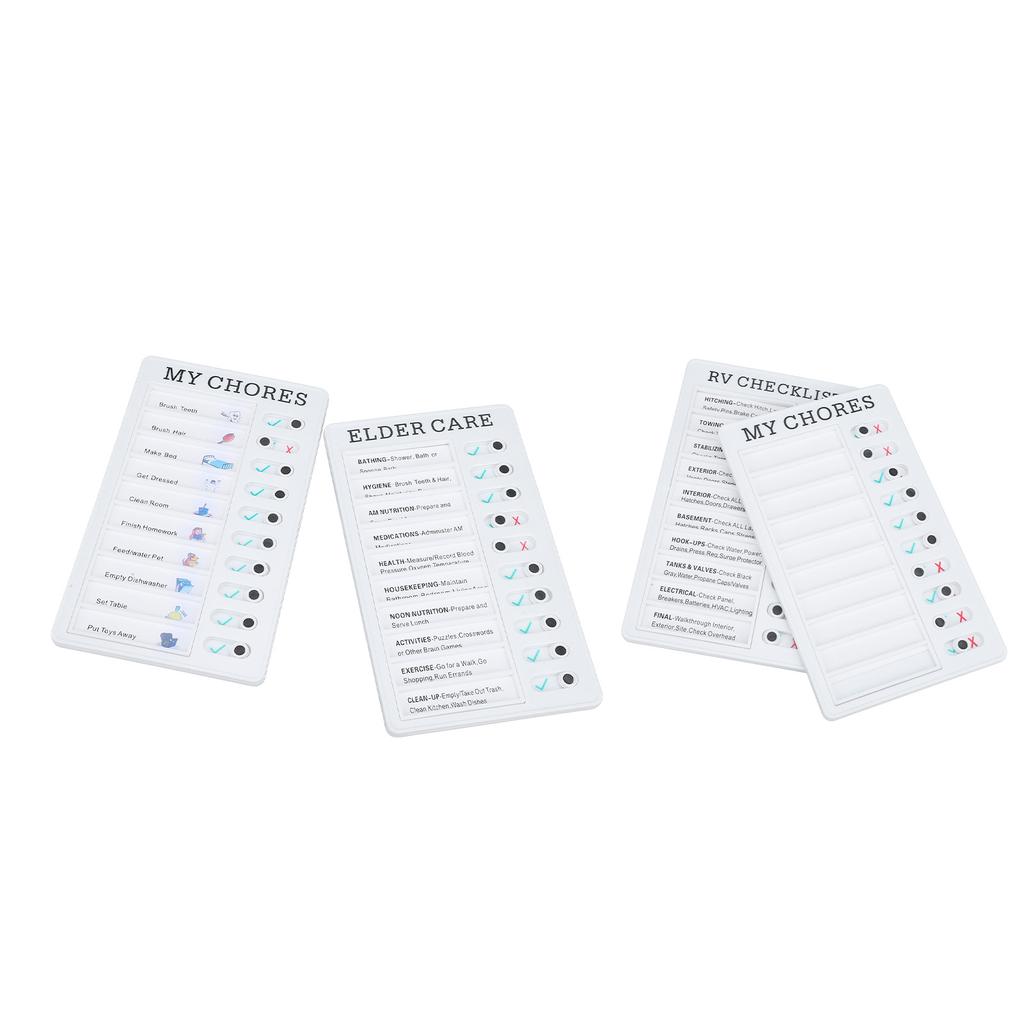 4 шт. Диаграмма по работе с повседневными делами Мои хлопоты Уход за пожилыми людьми Контрольный список для автофургона Самосъемная многоразовая доска для работы с повседневными делами для автофургона