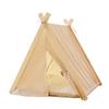 Spoil Your Pet with This Solid Wood Teepee Tent and Removable Canvas Cover.