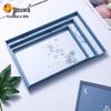 Wuhe Floral Pattern Melamine Square Serving Tray