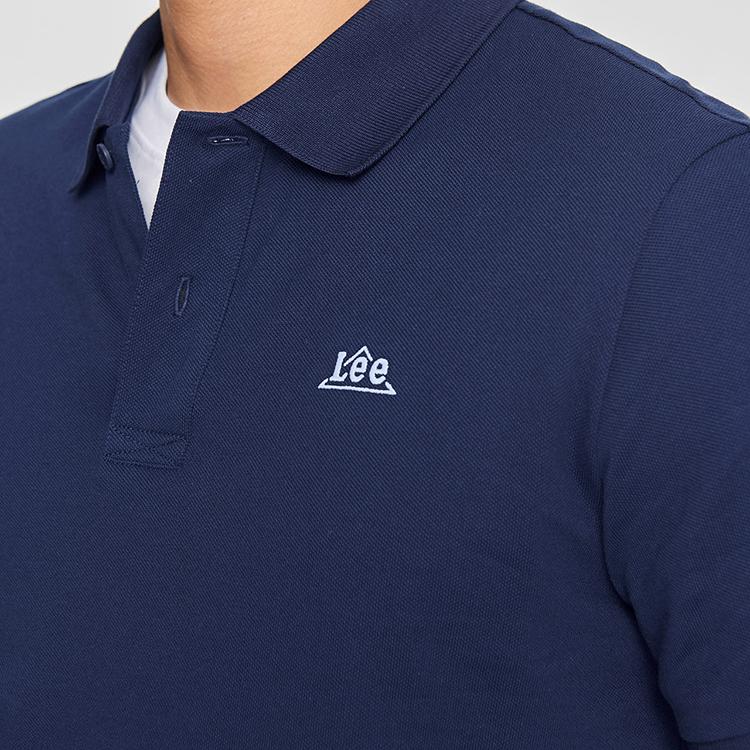 Lee SS25 Polo Shirt Men's Dark Navy Blue LMT0104054CJ00FA05179