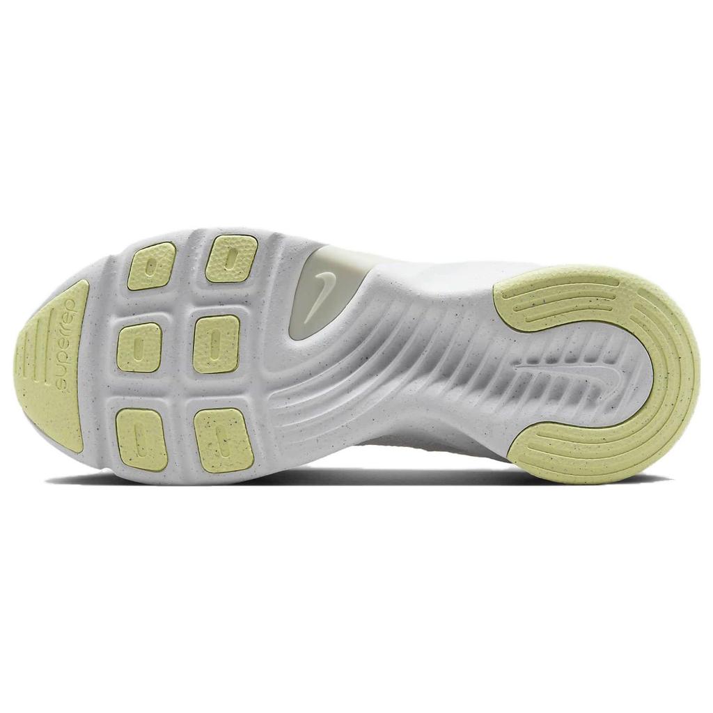 Nike Женские кроссовки SuperRep Go 3 Flyknit Next Nature White Lime Blast, светящееся зеленое морское стекло DH3393-106