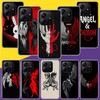 Чехол для телефона 'Ангельские крылья Дьявол Плохой' для Xiaomi Redmi Note 15 14 13 12S 12 Pro Plus 11S 11E 11 11T 10S 10 Арт Мягкий узор Чехол Красный
