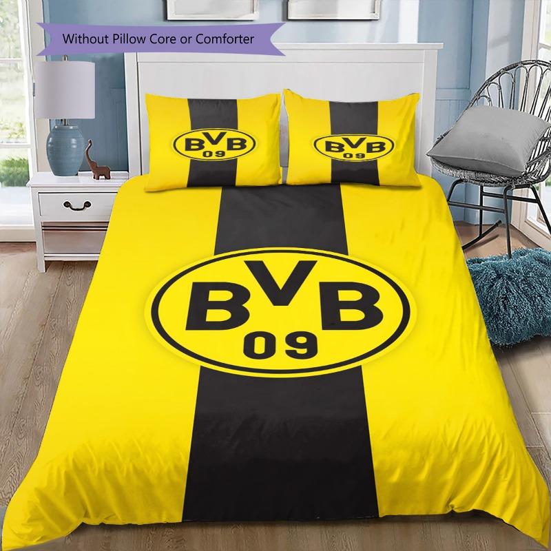 Borussia Dortmund BVB 09 Bedding Set 3 Pieces Duvet Cover Pillowcases Bed Linen