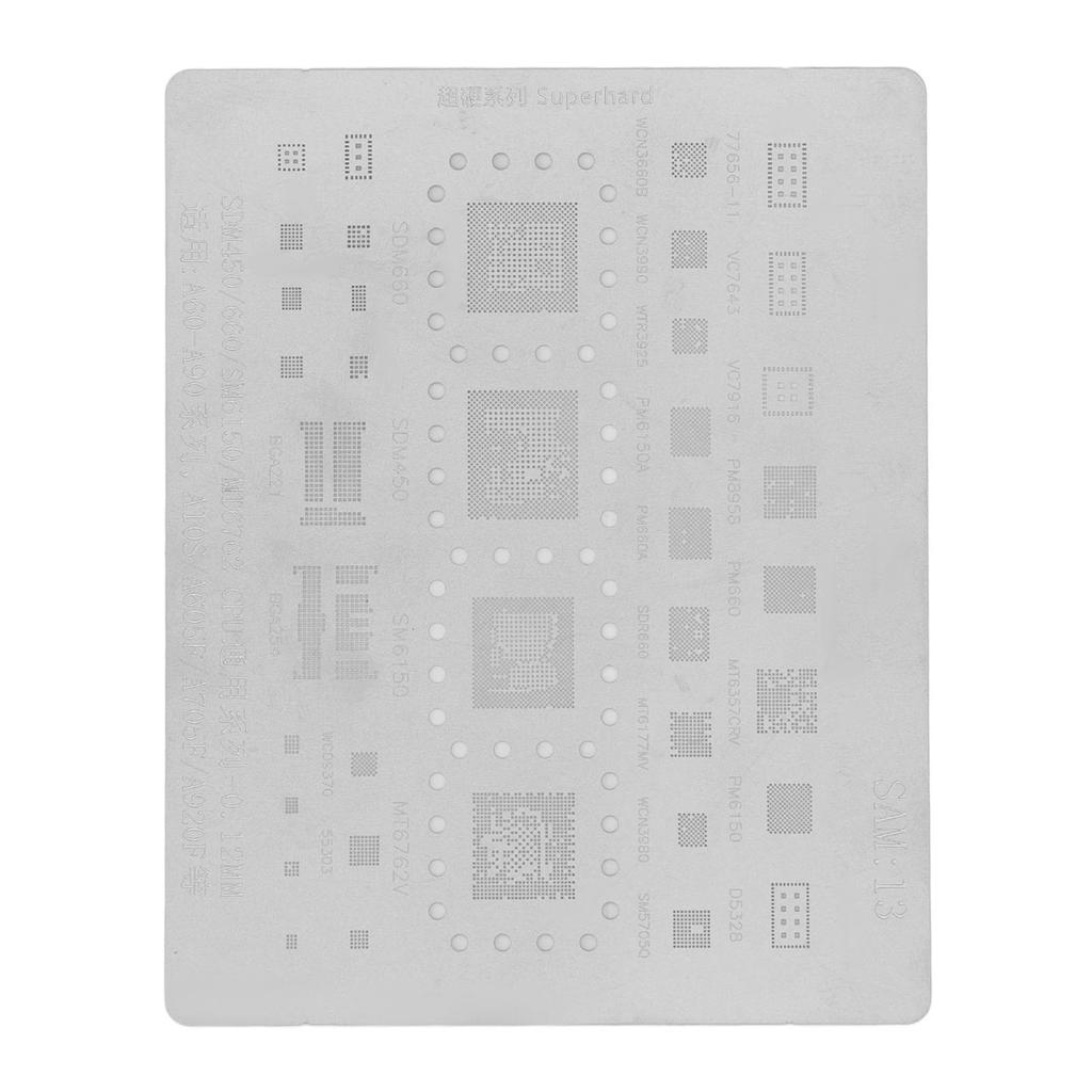 Телефон CPU BGA Reballing Stencil Reball Rework Template Screen для Samsung A60‑A90