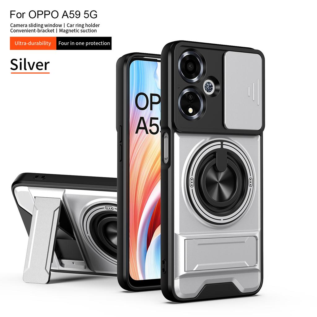 Чехол для Oppo A59 Чехол OPPO A59 5G Чехол для телефона oppo A59 5G Магнитный складной держатель Magsafe Защитный чехол-броня для камеры