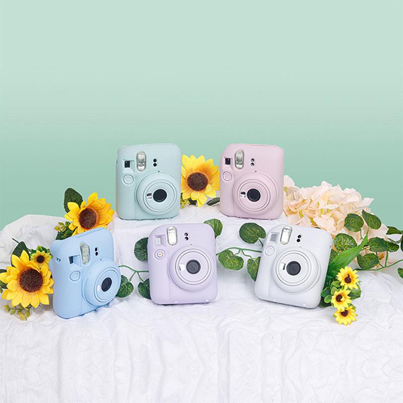 Для камеры Fujifilm Instax Mini12 Силиконовый Чехол Оболочка Защитная Крышка Мягкий Однотонный Защита от Царапин Для Мгновенной Mini 12 Чехол