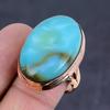 Кольцо из меди с драгоценным камнем Natural Republic Larimar, размер 8,5, k2i98