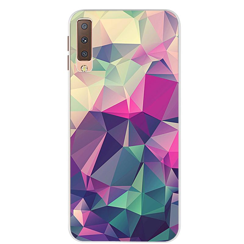 Чехлы для Samsung Galaxy A7 2018, силиконовый цветной чехол для телефона, чехол для Samsung A7 2018 A750 A750F, защитный корпус 6,0 дюймов