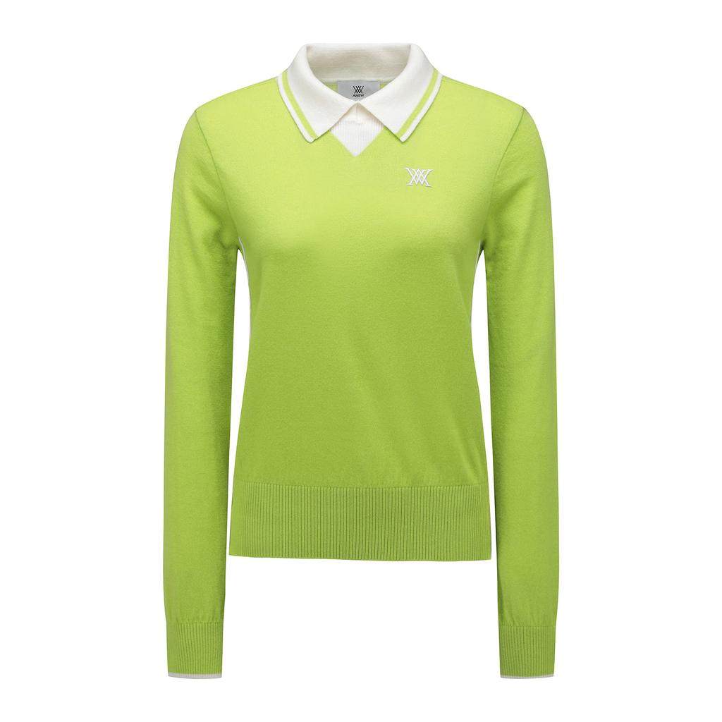 ANEW GOLF Women Collared Psweater_Ln