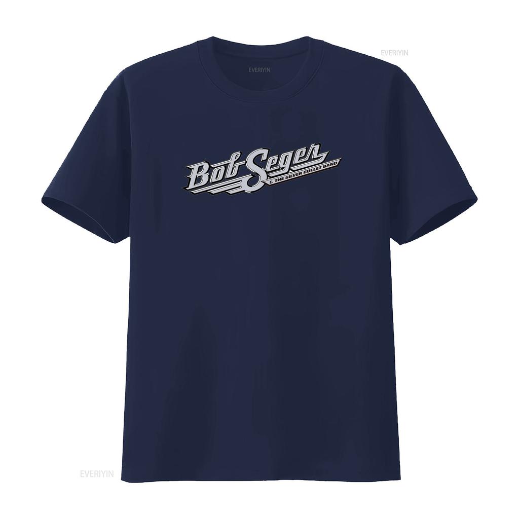 Bob Seger Classic T Shirt for Rock Fans Silver Bullet Band vintage Washed Versatile Slightly Breathable Soft Stylish graphic