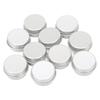10pcs 5ml Portable Empty Aluminum Tin Can Empty Round Aluminum Tin for Lip Balm Solid Perfume